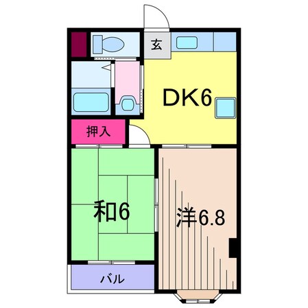 マンション河和瀬の物件間取画像